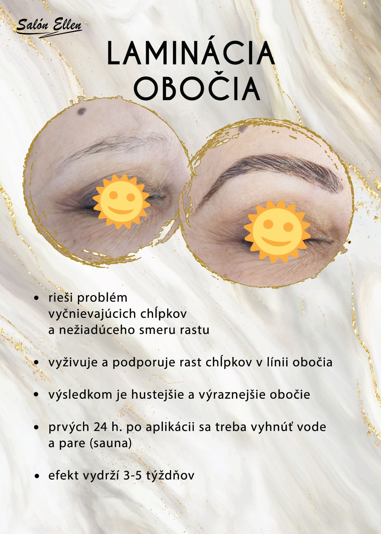 Laminácia obočia